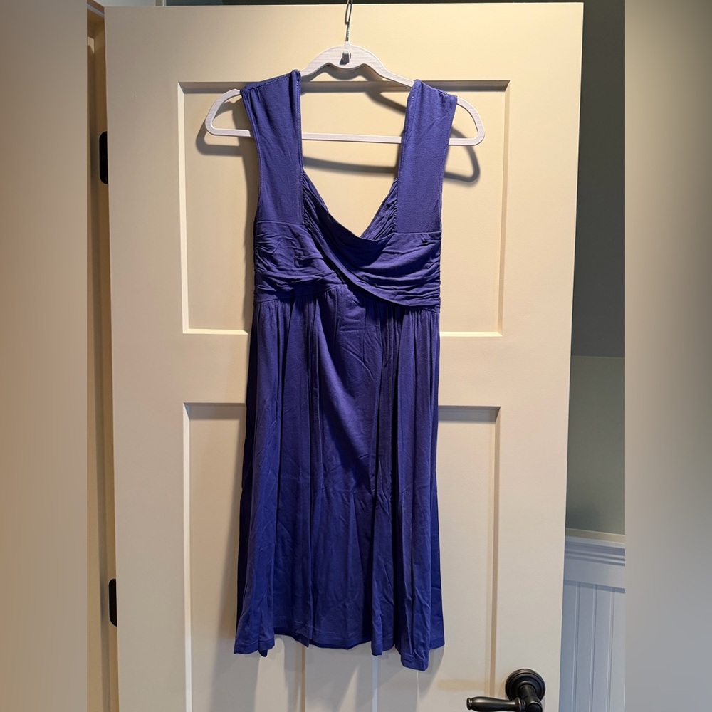 Elegant Purple Sleeveless Dress